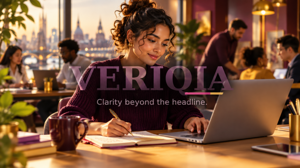 How Do I Get Hired Without Experience? Editorial illustration with centered VERIQIA watermark.