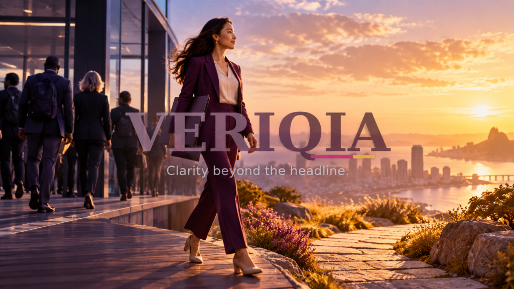 Should I Switch Careers? What You Need to Know Editorial illustration with centered VERIQIA watermark.