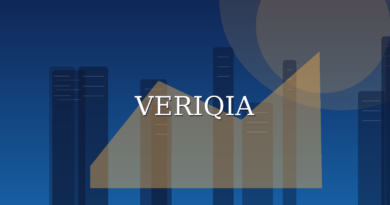Original conceptual editorial illustration about cash flow vs profit, with a centered VERIQIA watermark