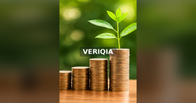 Growing stacks of coins with a green plant illustrating compound savings