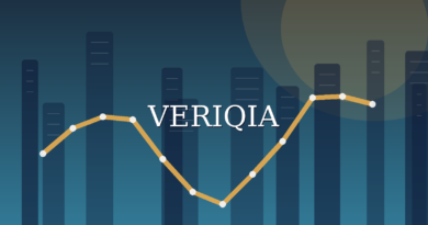 Original conceptual editorial illustration about dividend yield vs dividend growth, with a centered VERIQIA watermark