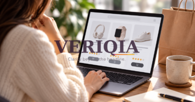 Shopper comparing product options on a laptop
