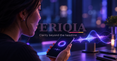 Gemini 3.8 Live: What Changes When You Talk to AI in Real Time? — centered VERIQIA watermark