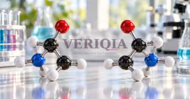 Illustrative molecular models on a laboratory bench