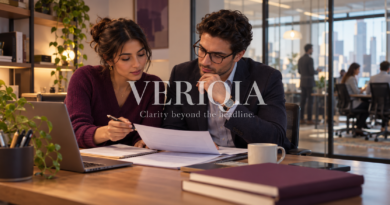 Finance professionals reviewing budgets between startup and corporate office settings