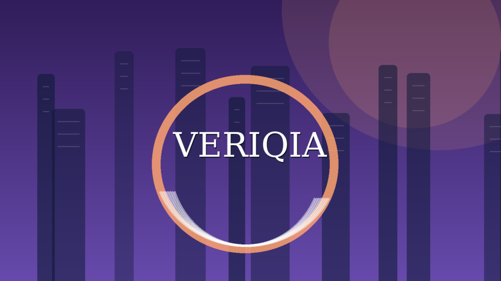 Original conceptual editorial illustration about GDP per capita vs GDP growth, with a centered VERIQIA watermark