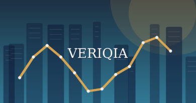Original conceptual editorial illustration about stock split explained, with a centered VERIQIA watermark
