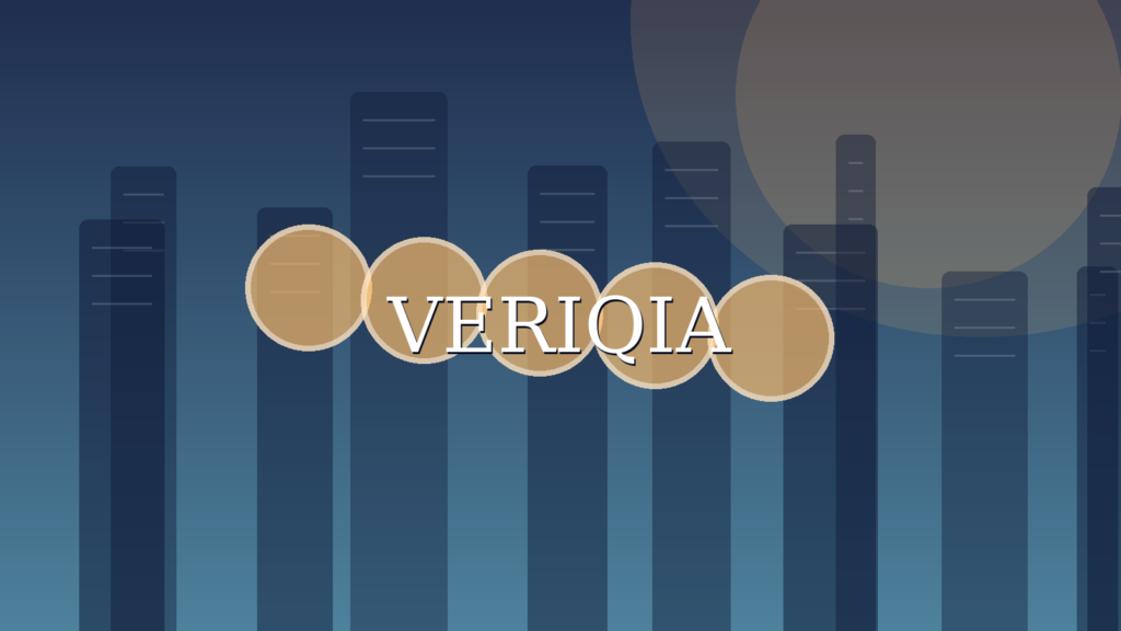 Original conceptual editorial illustration about savings account comparison, with a centered VERIQIA watermark