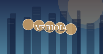 Original conceptual editorial illustration about savings account comparison, with a centered VERIQIA watermark