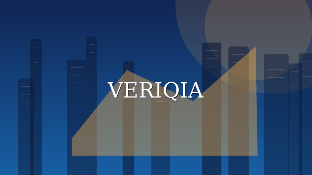Original conceptual editorial illustration about company annual report explained, with a centered VERIQIA watermark