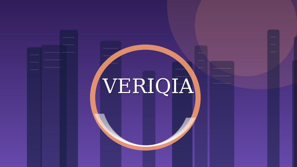 Original conceptual editorial illustration about trade agreement economic effects, with a centered VERIQIA watermark