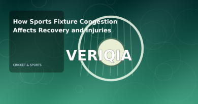 Original editorial illustration illustrating sports fixture congestion recovery, with VERIQIA watermark