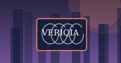 Original conceptual editorial illustration about startup burn rate runway, with a centered VERIQIA watermark