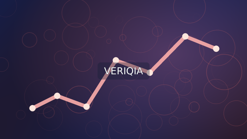 Trading exchange floor with amber paused-clock imagery; original VERIQIA editorial illustration with centered watermark.