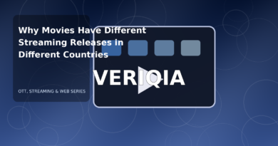 Original editorial illustration illustrating streaming rights by country, with VERIQIA watermark
