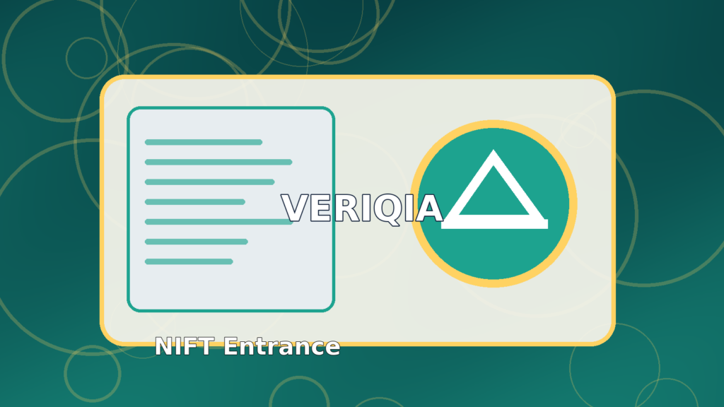 Original illustrated design entrance examination result guide with drawing board, colored pencils and design sketches, VERIQIA editorial graphic