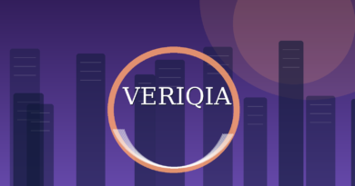 Original conceptual editorial illustration about recession indicator explained, with a centered VERIQIA watermark