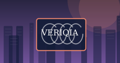 Original conceptual editorial illustration about startup valuation explained, with a centered VERIQIA watermark