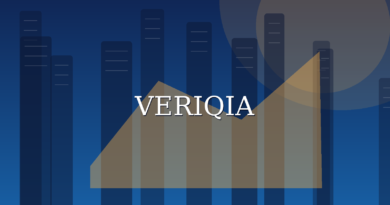 Original conceptual editorial illustration about gross margin vs operating margin, with a centered VERIQIA watermark