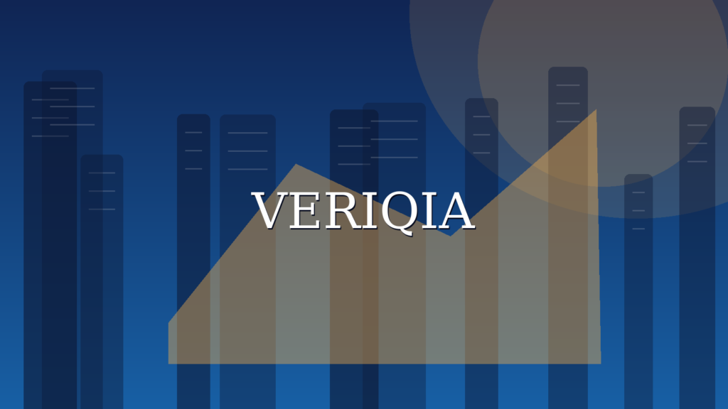 Original conceptual editorial illustration about revenue growth vs profitability, with a centered VERIQIA watermark